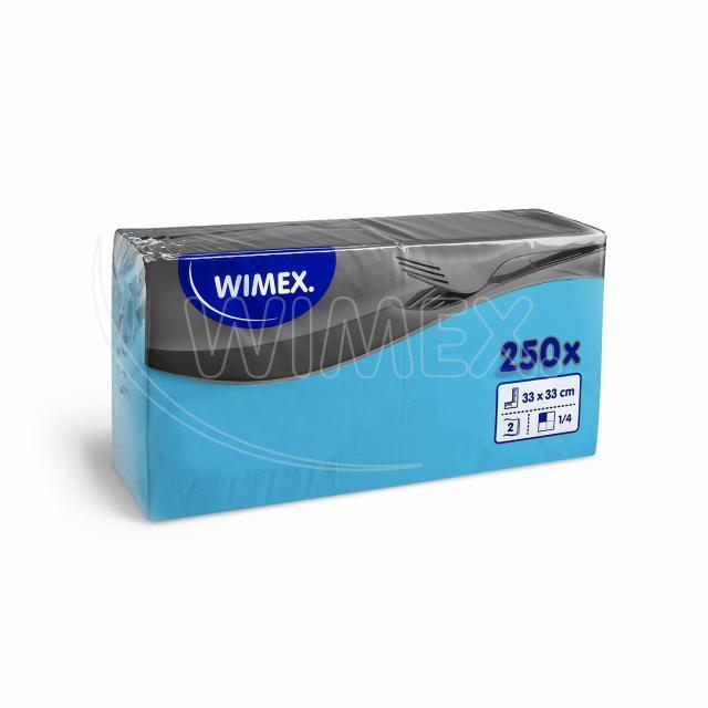 Serviette PAP FSC Mix 33 x 33 cm hellblau, 2-lagig, Packung mit 250 Stück
