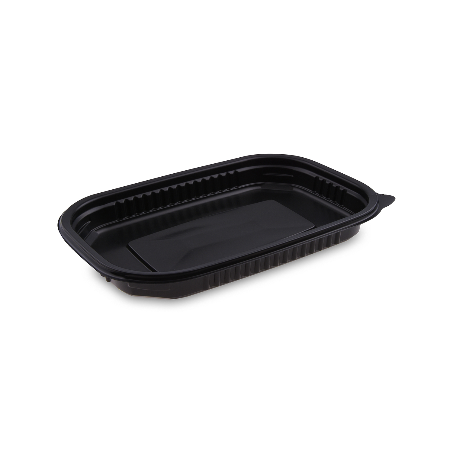 Mikrowellenschale PP ungeteilt schwarz 650 ml 221 x 151 x 25 mm, Packung 50 Stück