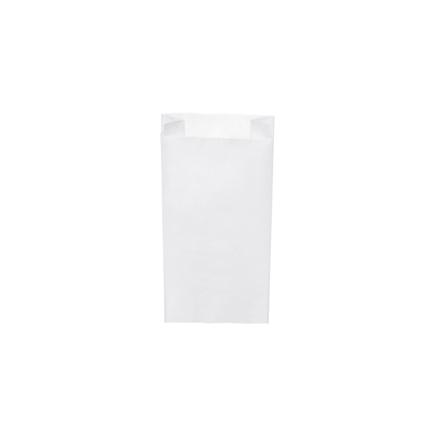 Papierfaltenbeutel weiß 12+5 x 24 cm `1kg`