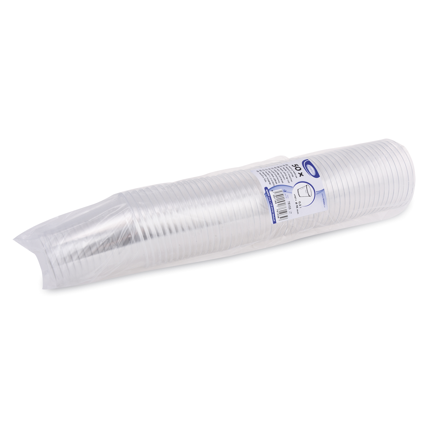 Becher rPET glasklar Ø 95 mm 0,3 l, Packung mit 50 Stück