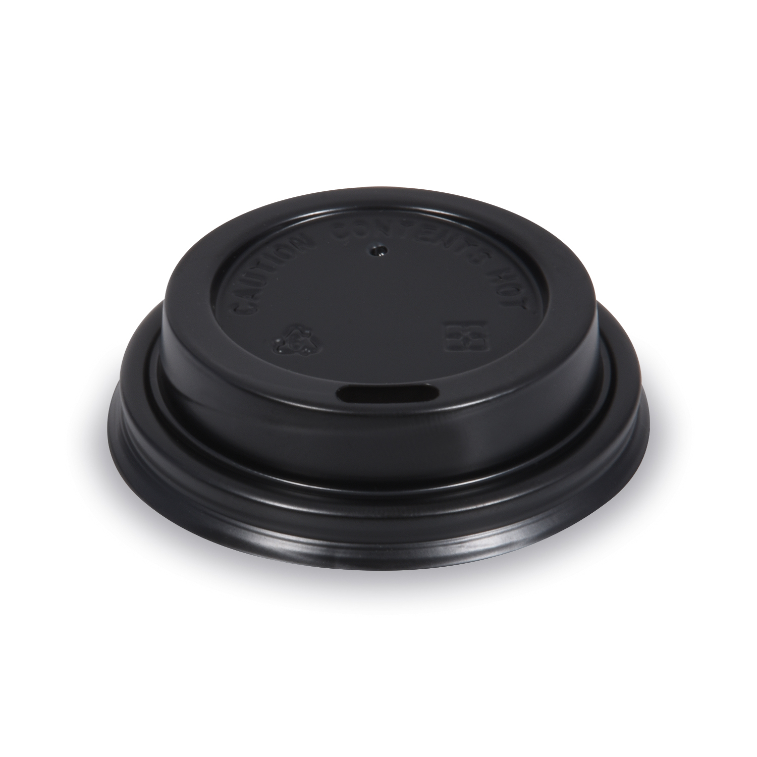 Domdeckel aus PS schwarz für Becher Ø 62 mm, Packung mit 50 Stück