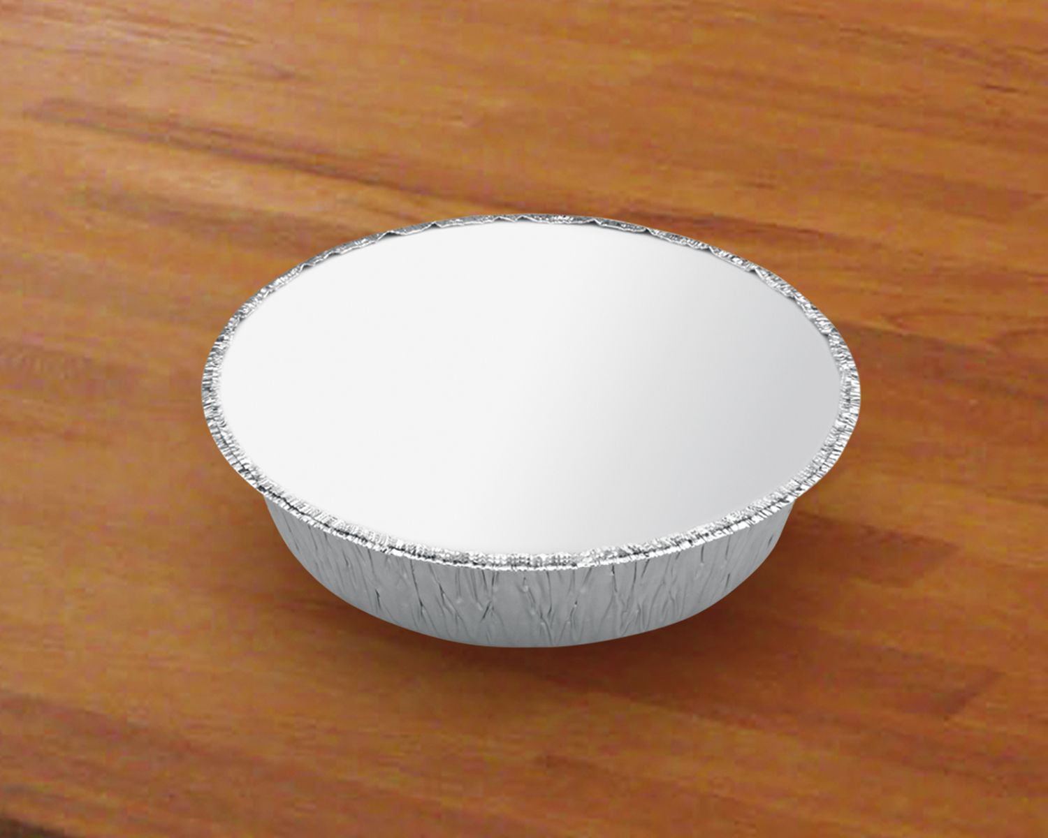 Alu-Schale rund Ø 185 x 43 mm, 770 ml, Packung mit 100 Stück