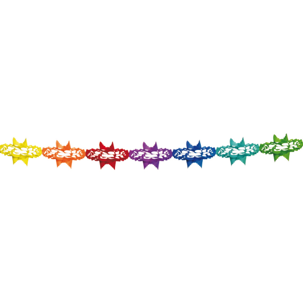 Papier-Girlande Ø 17 cm x 4 m, Packung mit 1 Stück