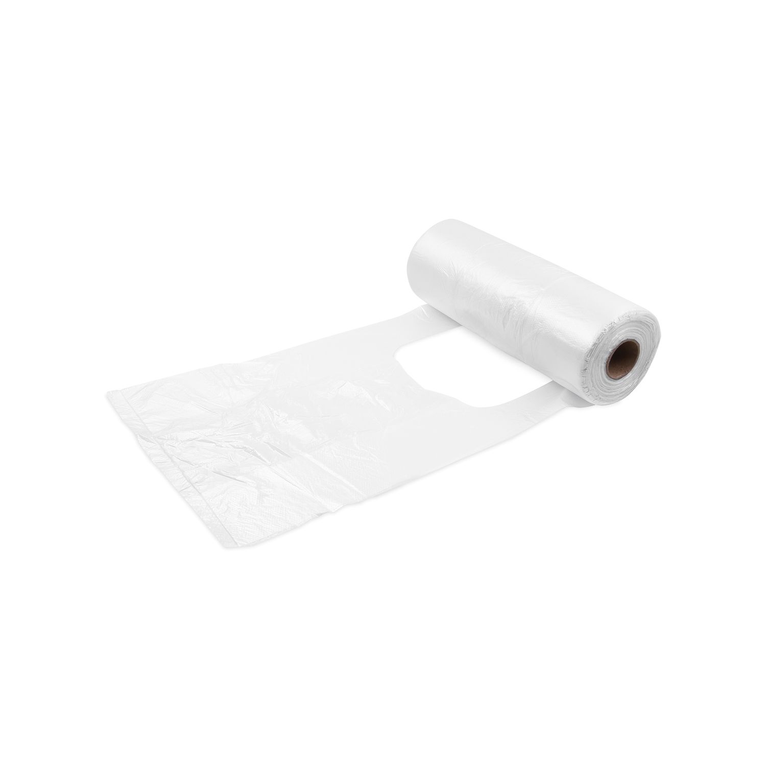 Knotenbeutel HDPE transparent 22+11 x 40 cm, Packung mit 250 Stück
