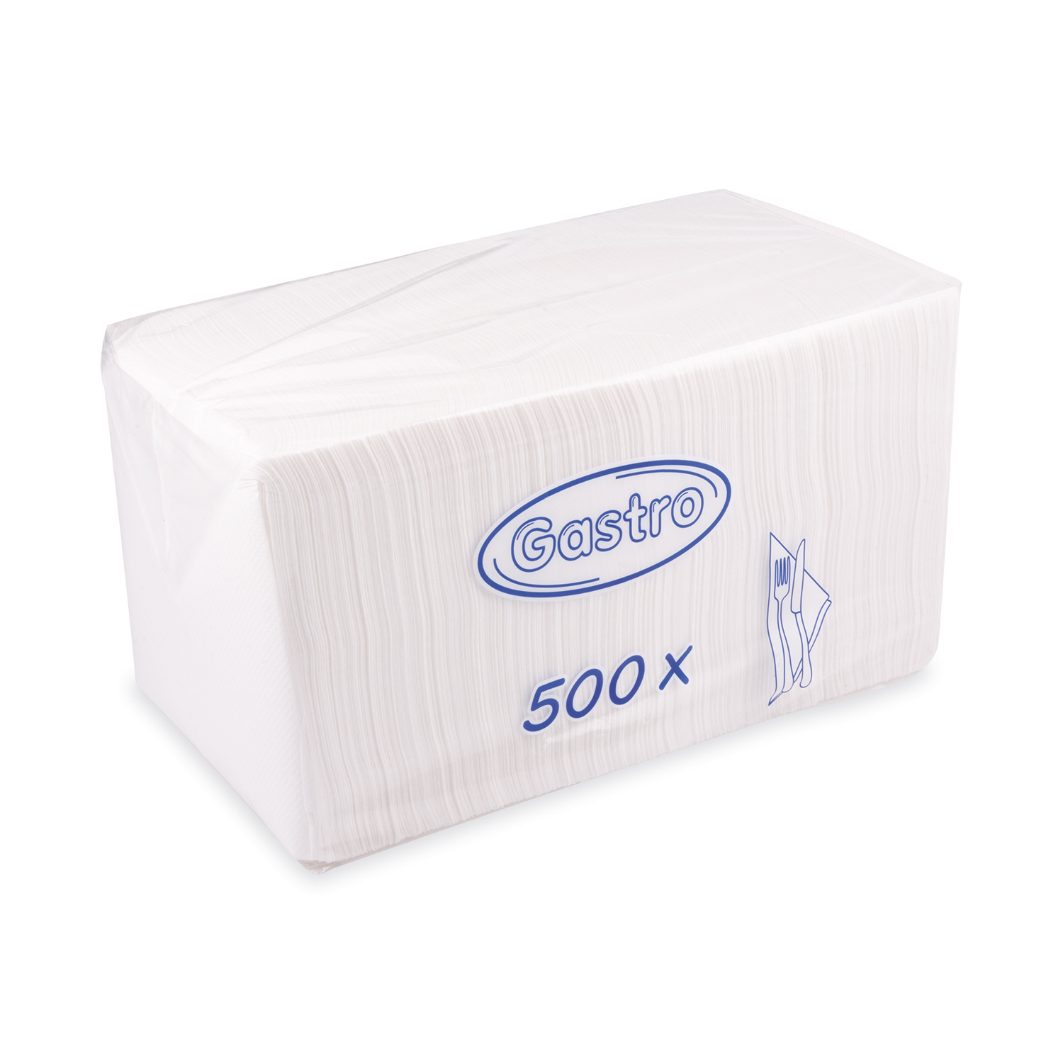 Serviette aus Papier FSC Mix 33 x 33 cm weiss 1-lagig, Packung mit 500 Stück