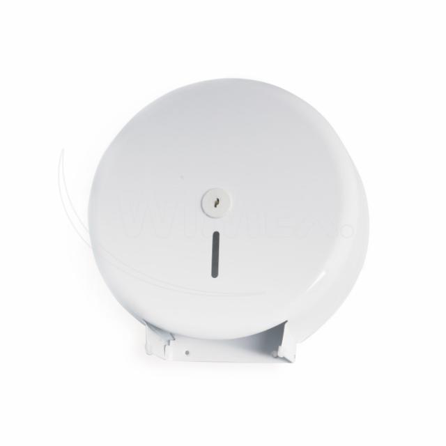 Spender aus Metall für Toilettenpapier, weiss, für Rollen bis Ø 28 cm, Packung mit 1 Stück