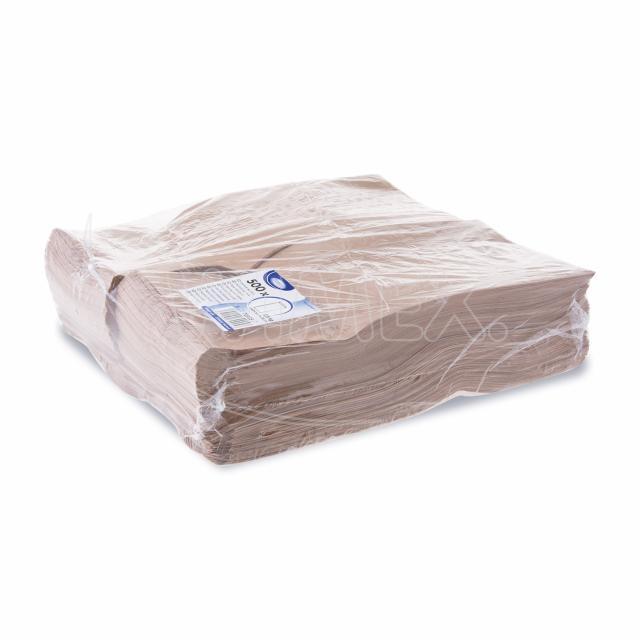 Papierfaltenbeutel braun 15+7 x 35 cm, Packung mit 500 Stück