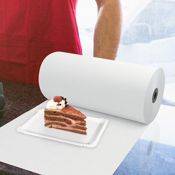 Einschlagpapier Papier weiss 50 cm, 10 kg, 1 Rolle Packung