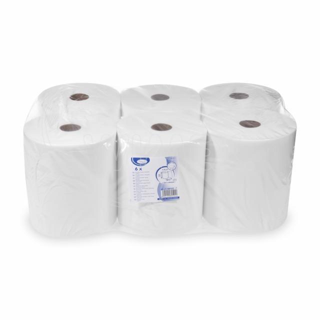 Handtuchrolle PAP FSC Mix 2-lagig weiss Ø 18 cm 20 cm x 150 m, Packung mit 6 Rollen