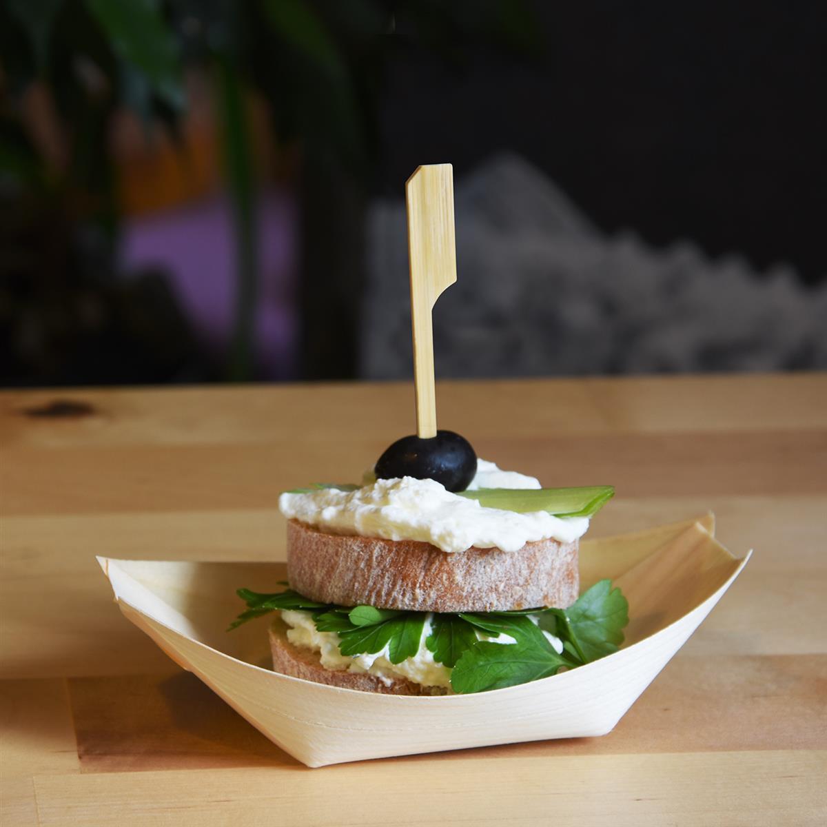 Fingerfood-Spieß Bambus FSC 100% 9 cm, Packung mit 250 Stück