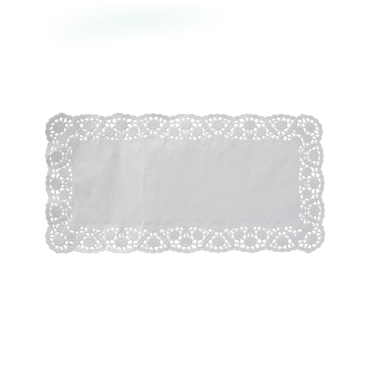 Deko-Tortenspitze aus PAP weiss 40 x 20 cm, Packung mit 6 Stück