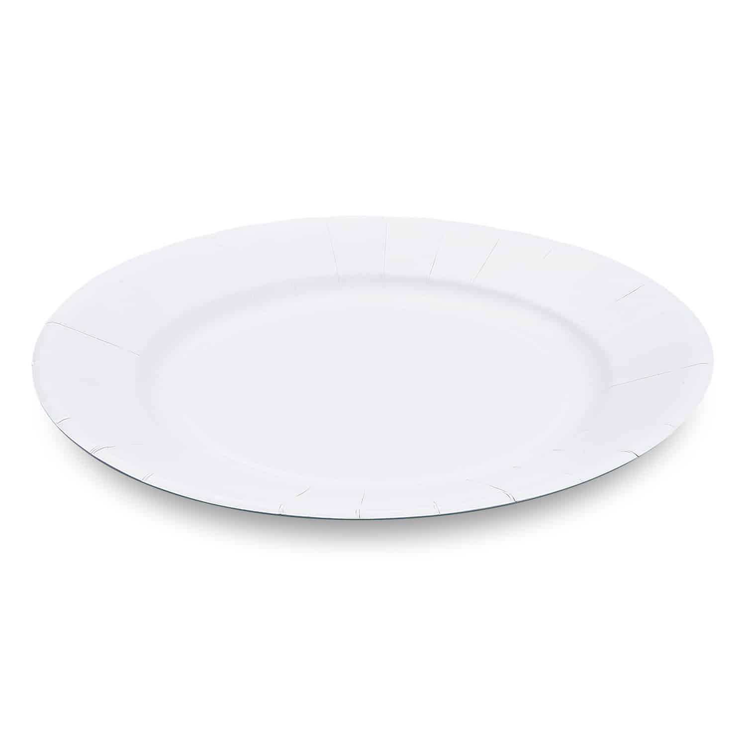 Pappteller PAP FSC Mix weiss Ø 28 cm, Packung mit 50 Stück