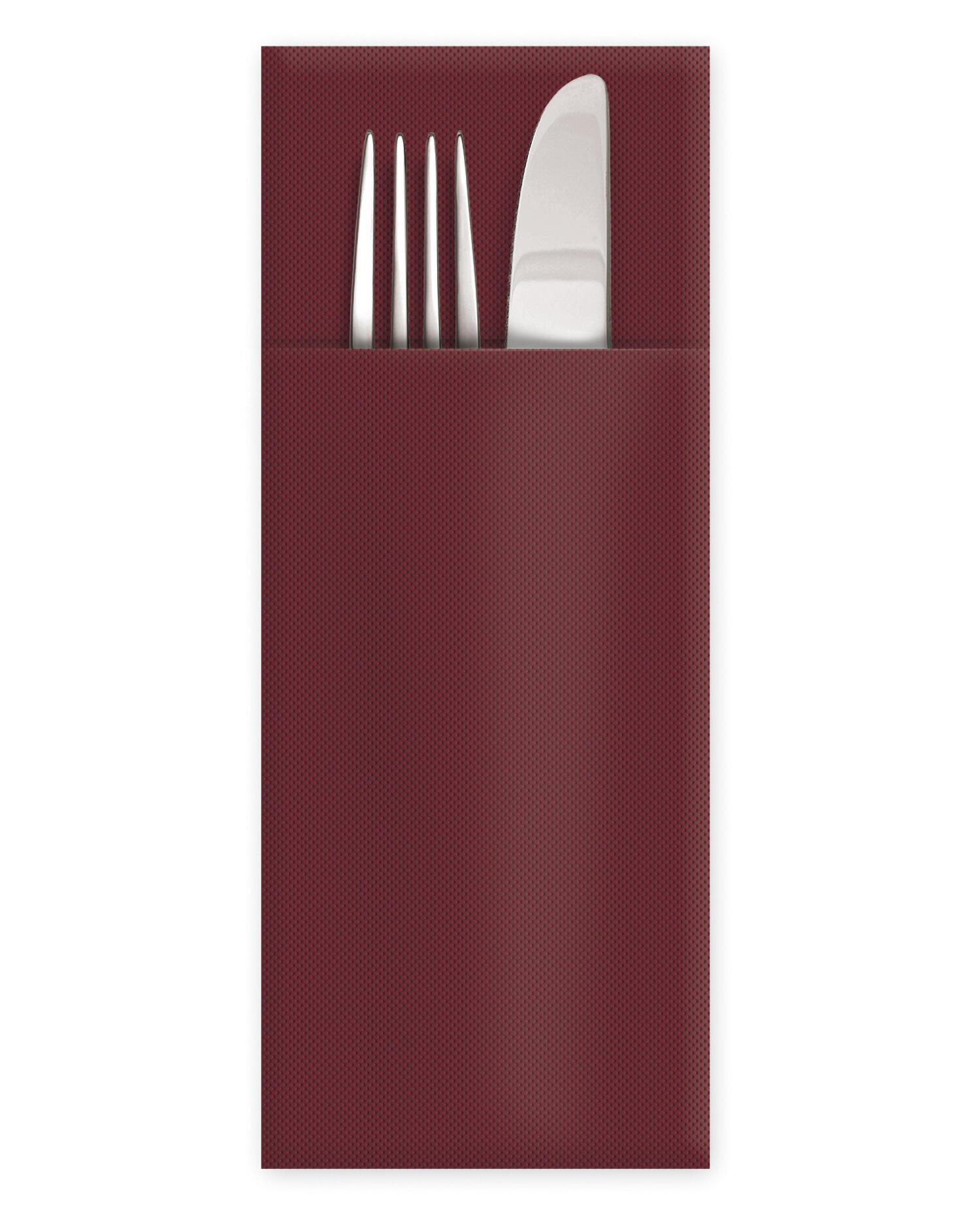 Besteckserviette PAP Airlaid FSC Mix 40 x 32 cm bordeaux, Packung mit 50 Stück