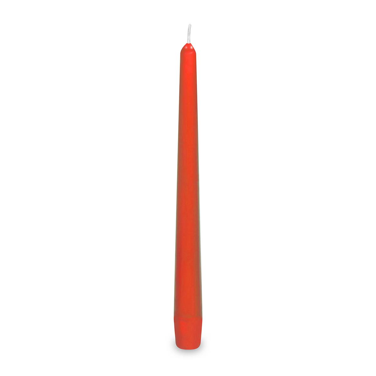Spitzkerze Wachs rot Ø 23 x 245 mm, ca. 8 Std., Packung à 10 Stück