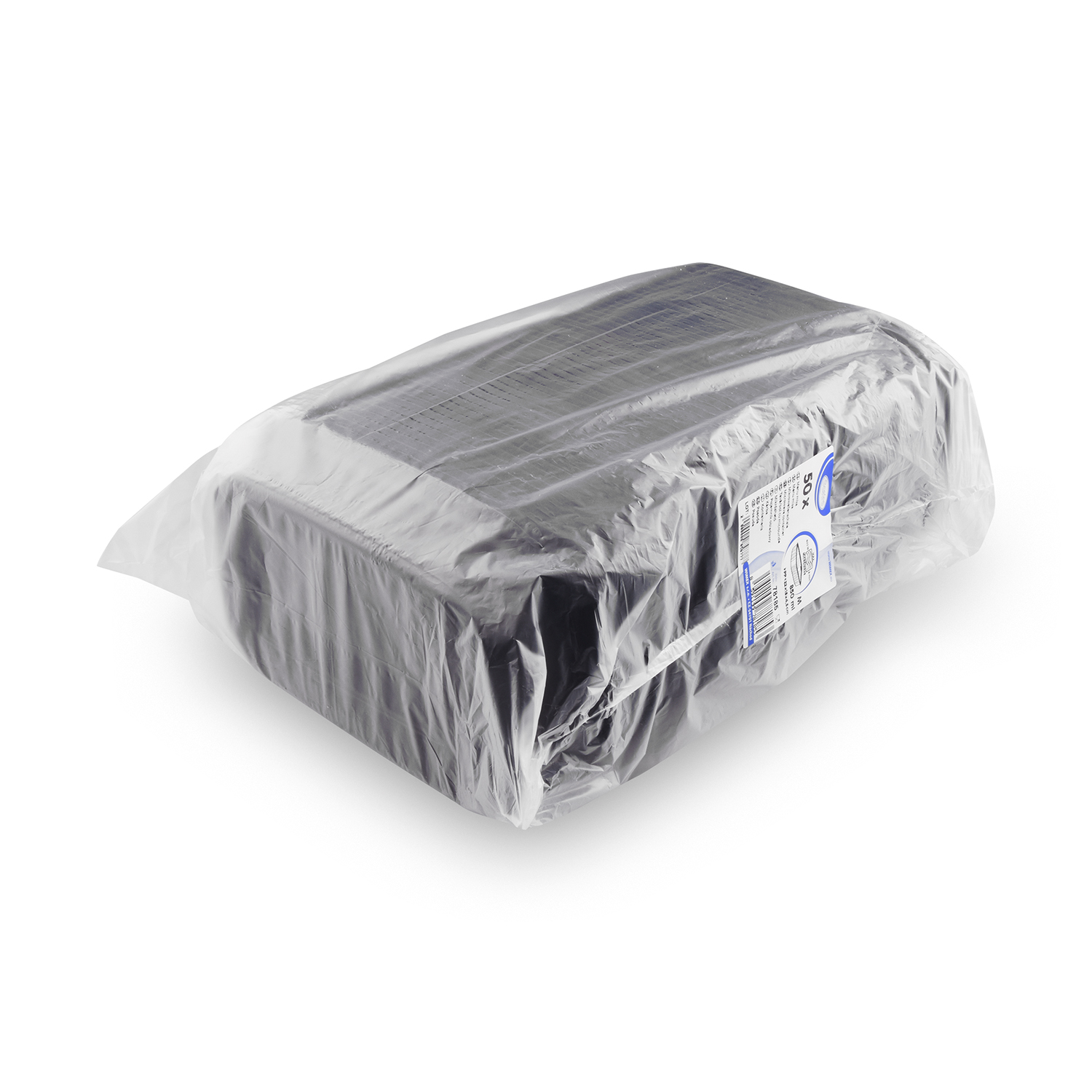 Mikrowellenschale PP ungeteilt schwarz 221 x 151 x 43 mm, 850 ml, Packung mit 50 Stück