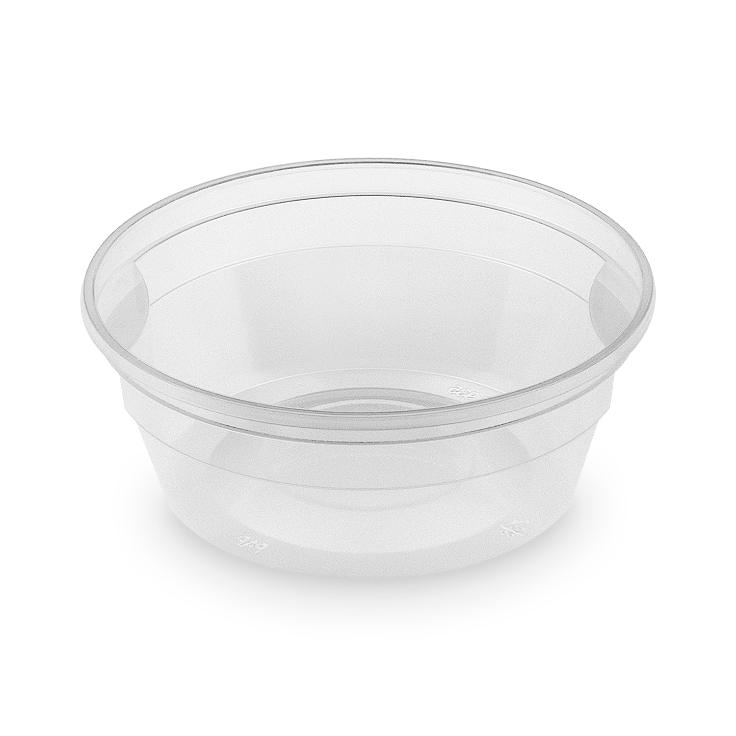 PP Schale klar Ø 127 mm 350 ml, Packung mit 50 Stück