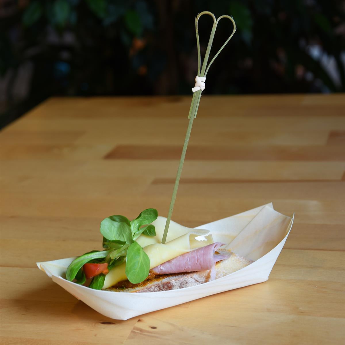 Fingerfood-Spieß Bambus FSC 100% Herz 18 cm, Packung mit 100 Stück