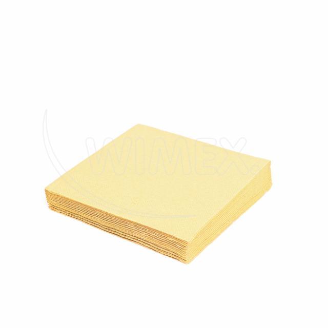 Serviette Papier FSC Mix 33 x 33 cm champagner, 3-lagig, Packung mit 20 Stück