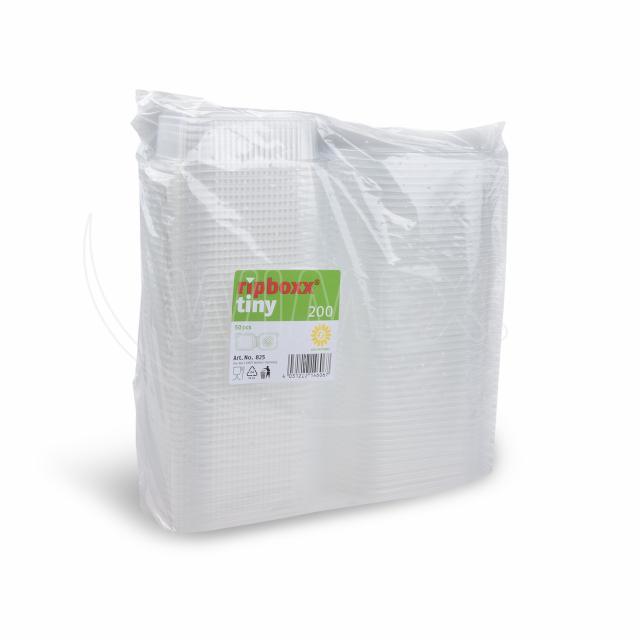 Feinkostbecher PP klar 125 ml, 108 x 127 x 27 mm, Packung mit 50 Stück
