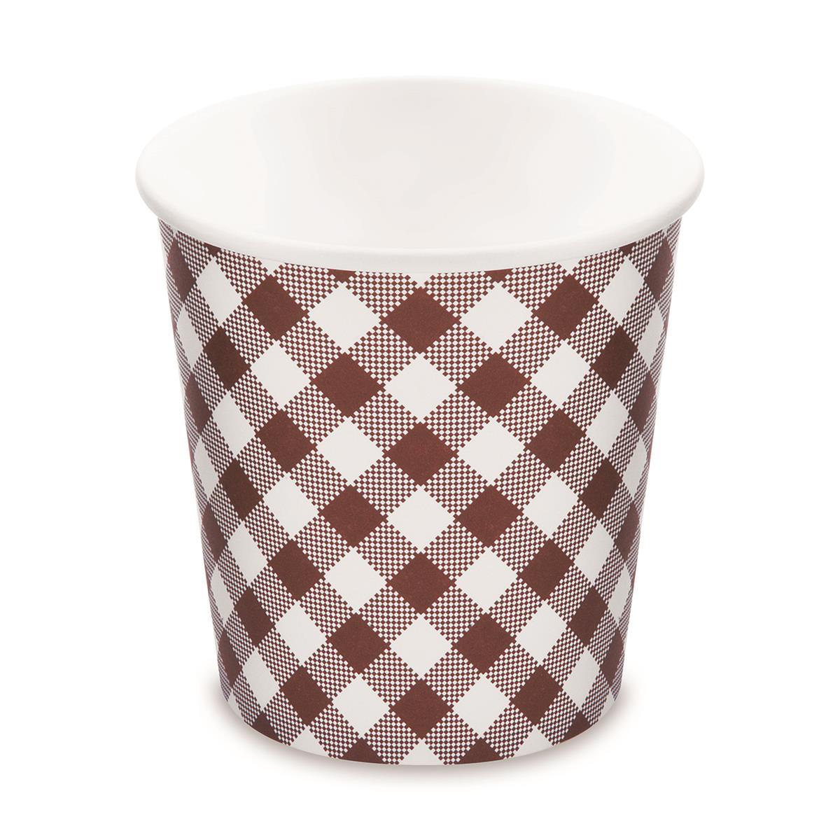 Papierbecher (PAP/PE) Karo Ø115mm 750ml `L` Papierbecher (PAP/PE) Karo Ø115mm 750ml `L`