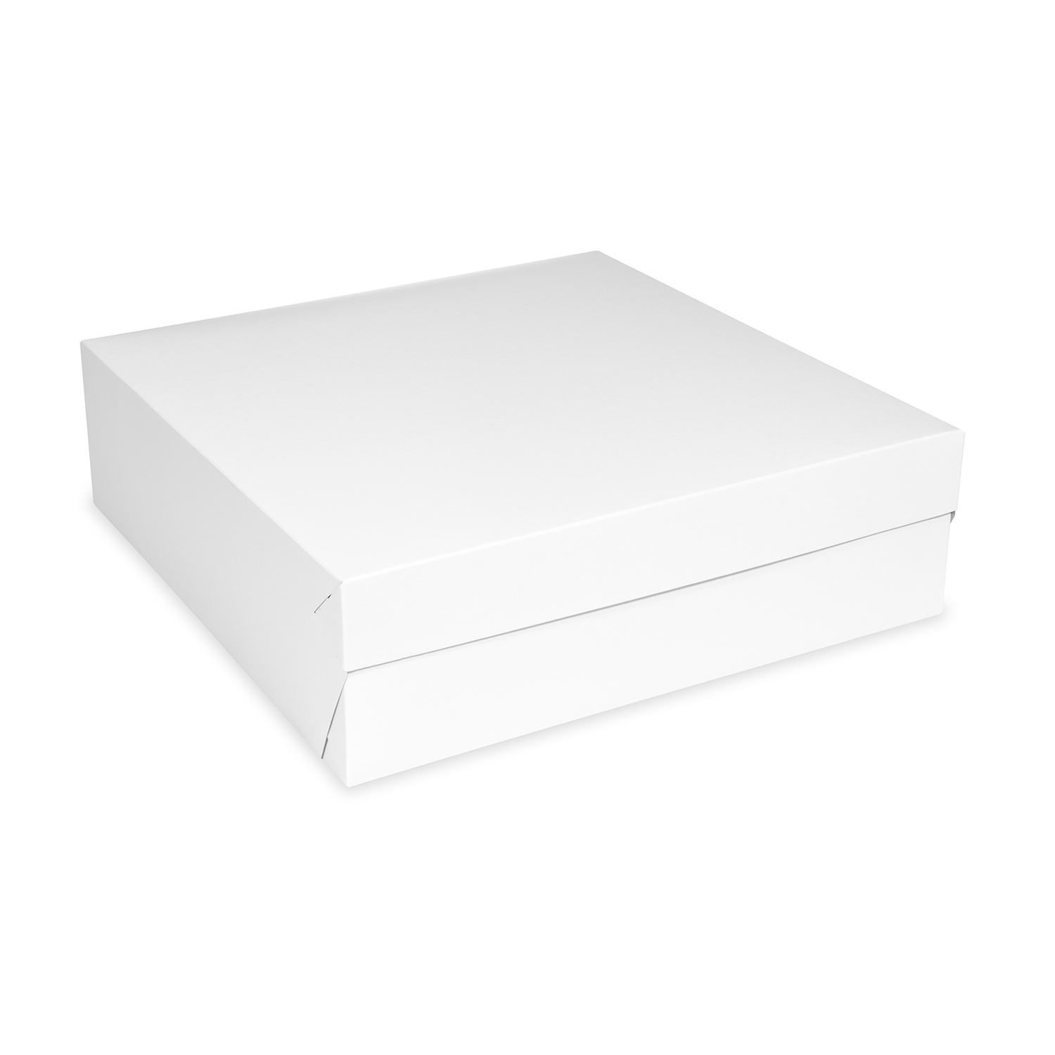 Tortenkarton aus Papier weiss, 32 x 32 x 10 cm, Packung mit 50 Stück