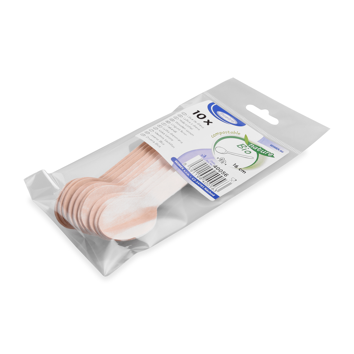 Holzlöffel FSC 100% 16 cm natur, Packung mit 10 Stück