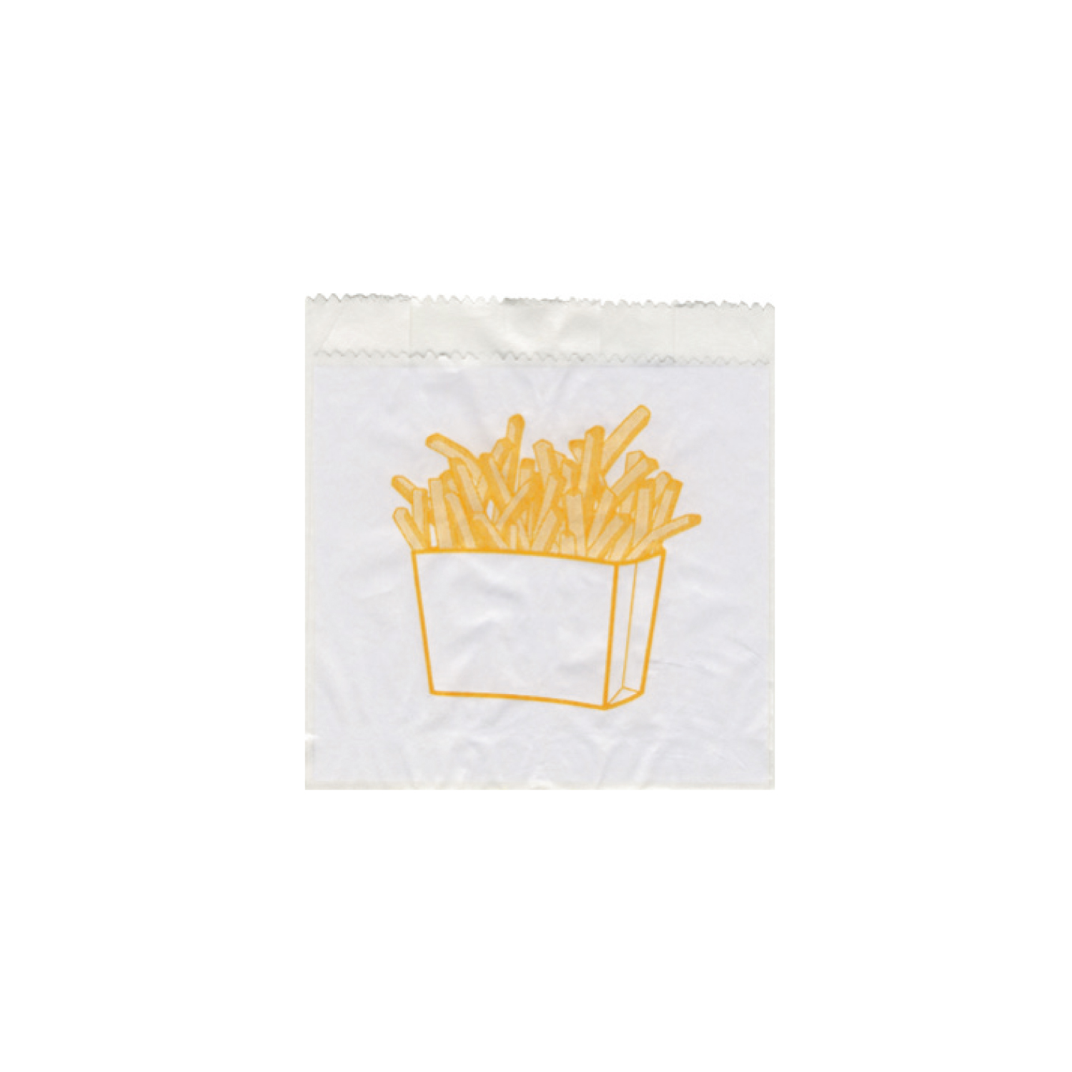 Papierbeutel Pommes-Frites 10+5 x 11 cm