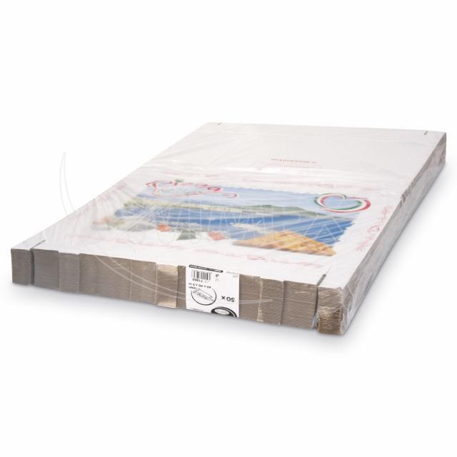 Pizzakarton PAP, weiss, 60 x 40 x 5 cm, Motiv, Packung à 50 Stück