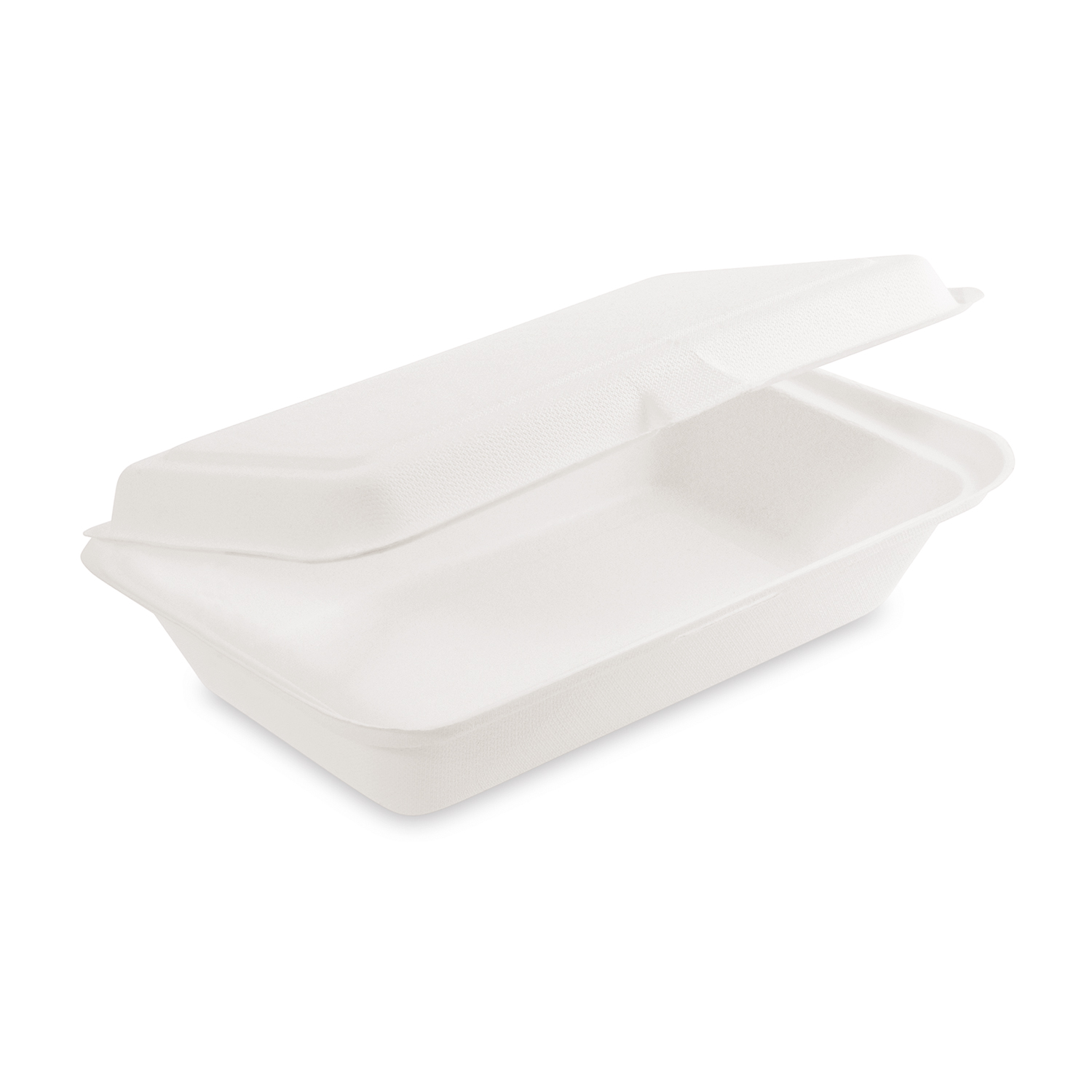 Lunch-Box (Zuckerrohr-Bagasse) ungeteilt 250 x 162 x 63 mm