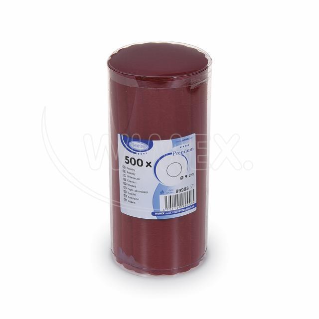 Untersetzer PAP-Airlaid FSC Mix Ø 9 cm bordeaux, Packung mit 500 Stück