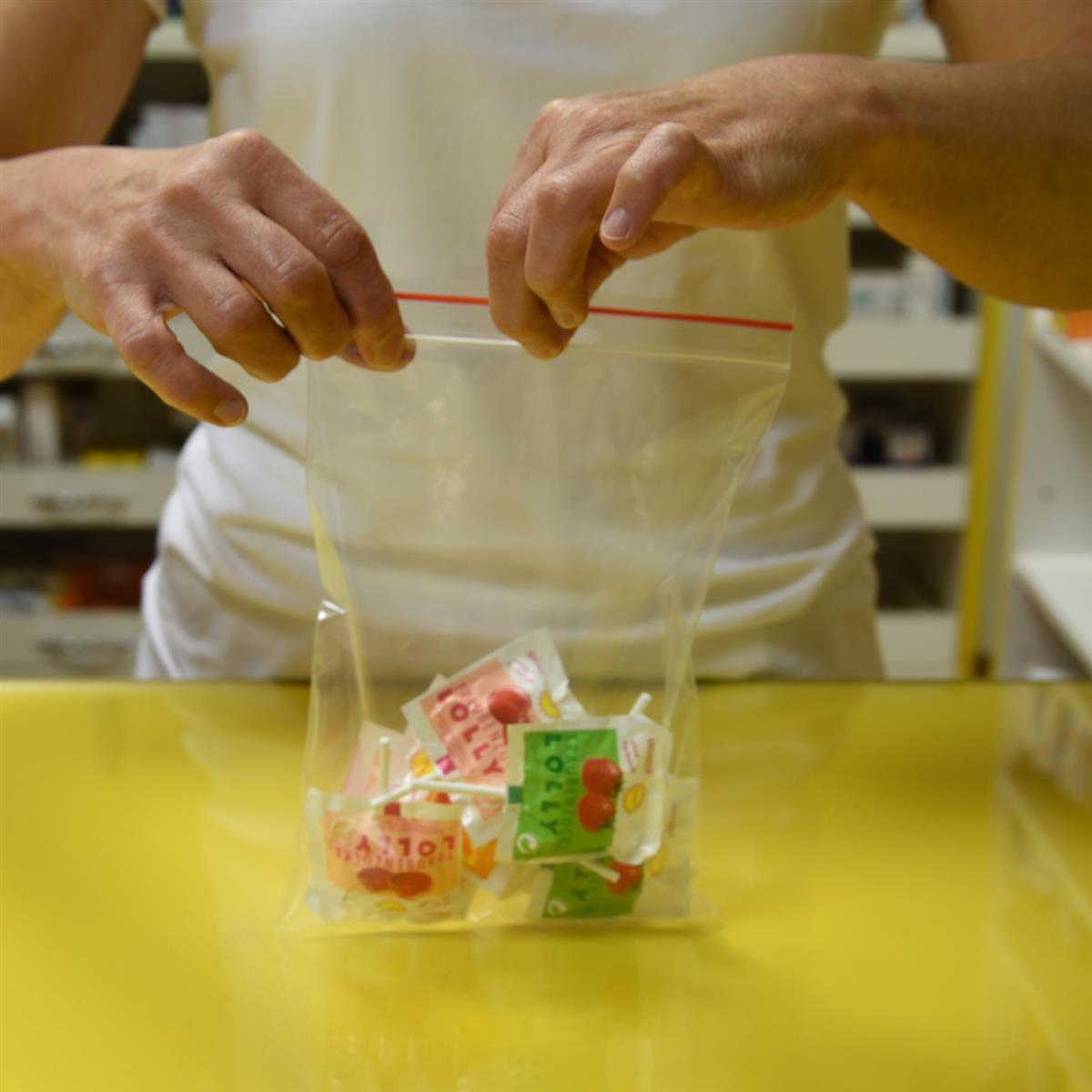 Schnellverschlussbeutel LDPE transparent 10 x 12 cm, Packung mit 1000 Stück