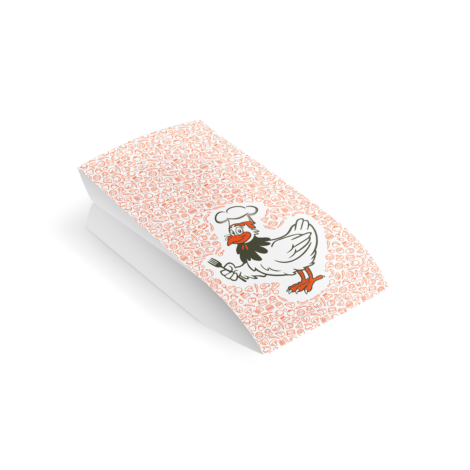 Papierbeutel (PAP/PE) 2-lagig fettdicht für Hähnchen 10,5+5,5 x 24 cm `1/2` Papierbeutel (PAP/PE) 2-lagig fettdicht für Hähnchen 10,5+5,5 x 24 cm `1/2`