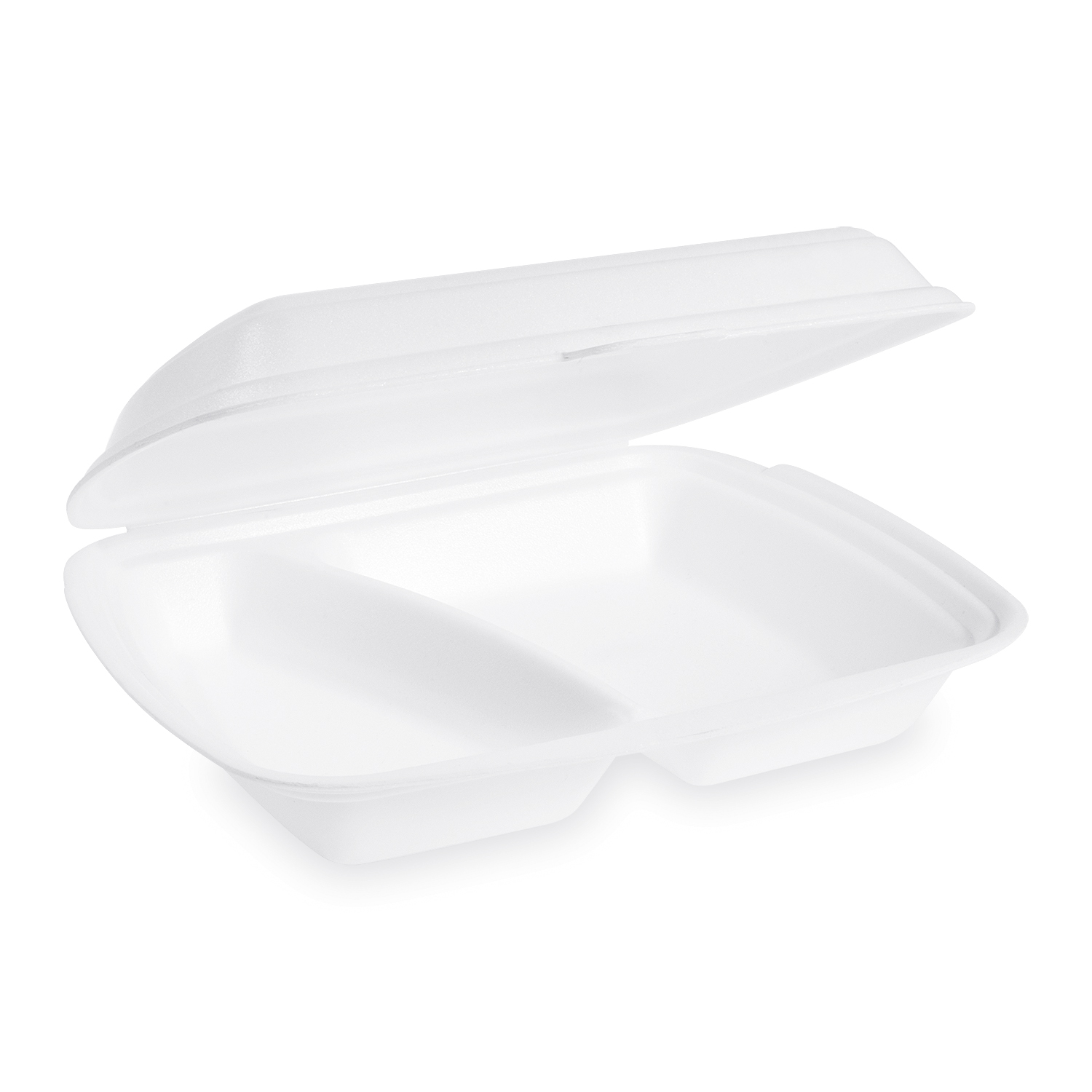 Menü-Box XPS, 2-geteilt, weiss, 241 x 207 x 69 mm, Packung mit 125 Stück
