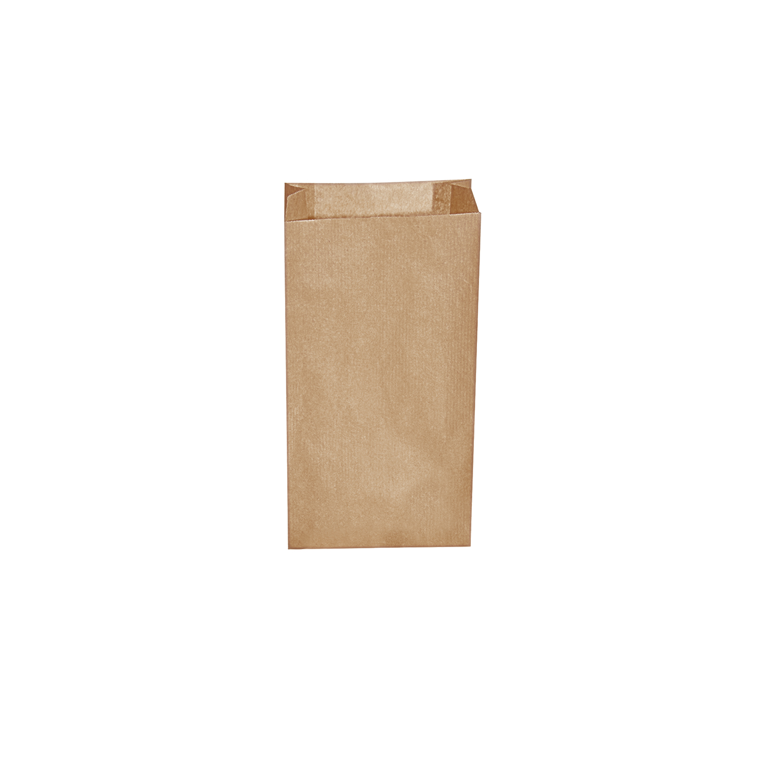 Papierfaltenbeutel braun 12+5 x 24 cm, Packung mit 500 Stück