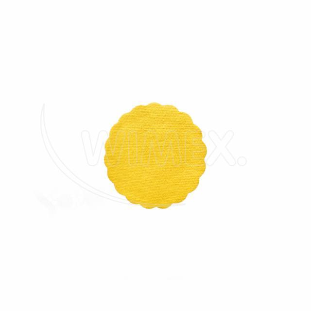 Untersetzer PAP FSC Mix-Airlaid Ø 9 cm gelb, Packung mit 40 Stück