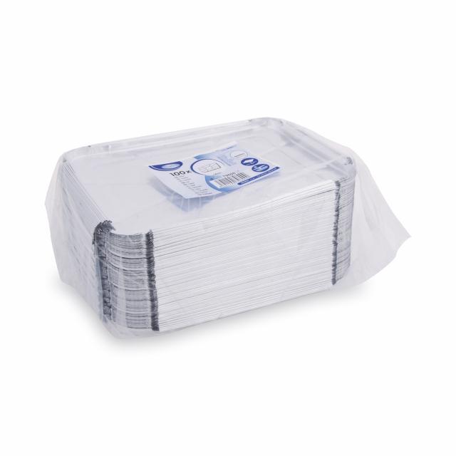 ALU-Deckel für Menü-Schale 227 x 177 mm, Packung mit 100 Stück