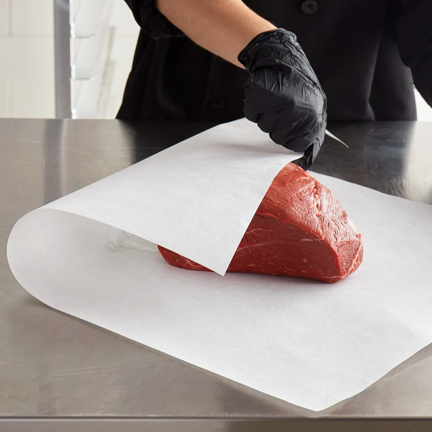 Papierzuschnitt aus Papier FSC Mix fettdicht 50 x 75 cm weiss, Packung mit 500 Stück