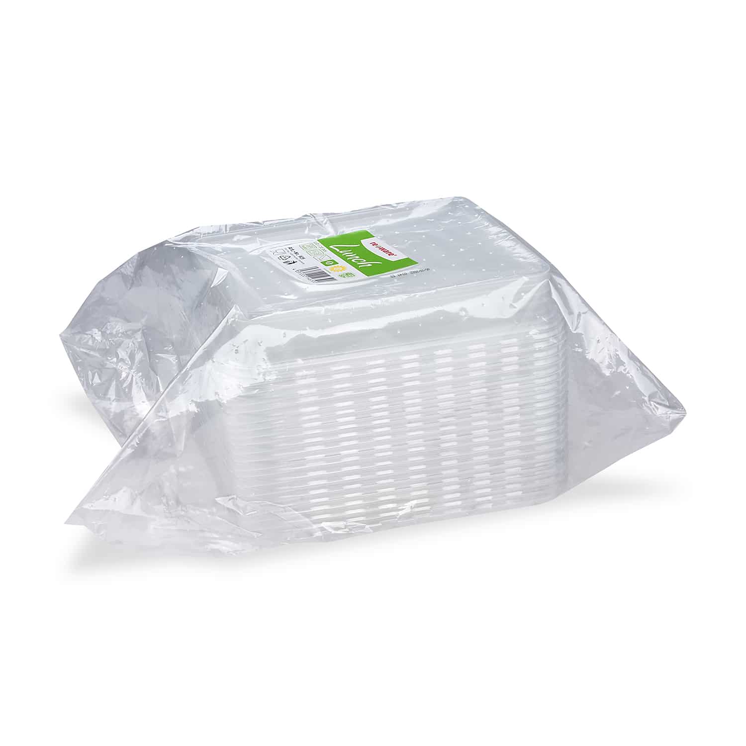 PP Deckel klar für Menü-Schale Reware Lunch und Foodyboxx, Packung mit 20 Stück