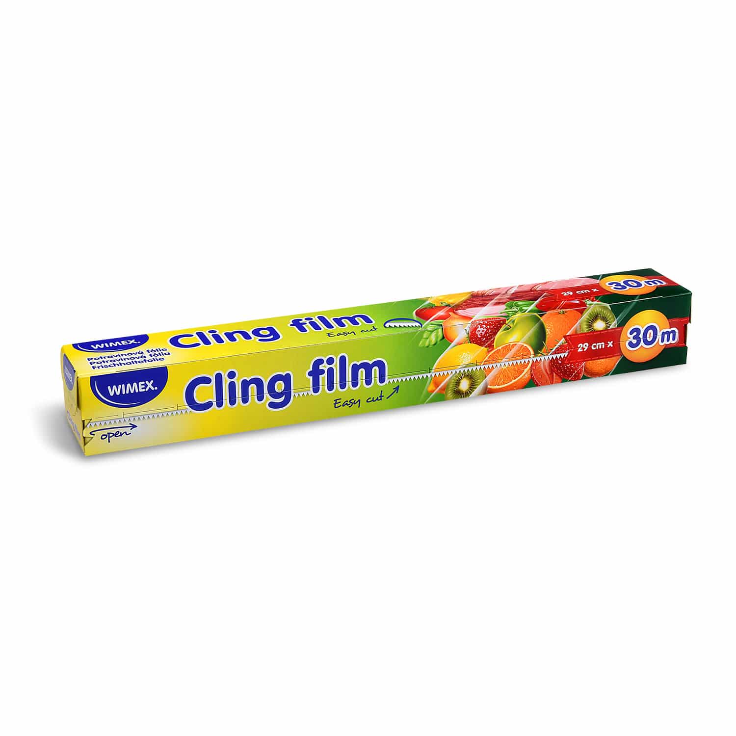 Frischhaltefolie PE 29 cm x 30 m im Spenderkarton mit Säge, Packung mit 1 Stück