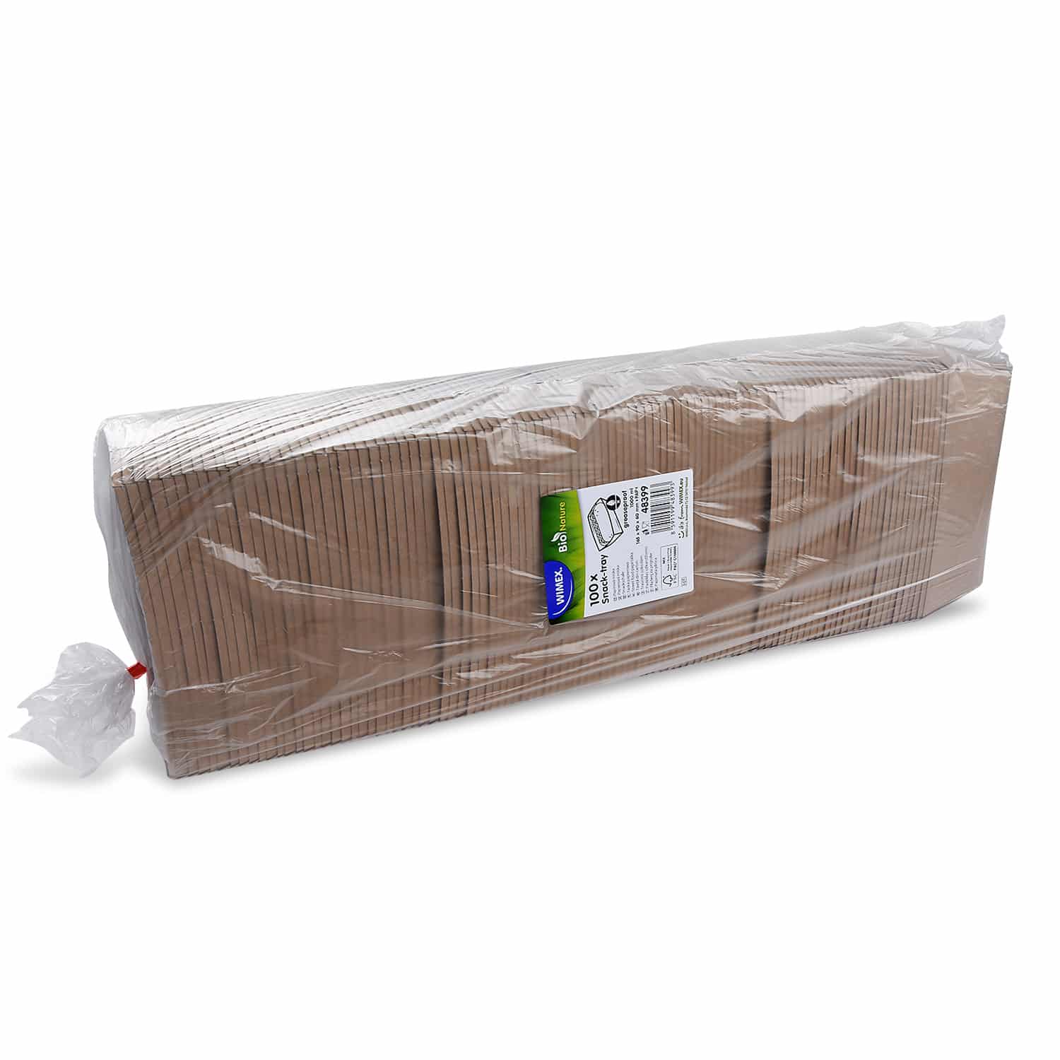Snackschale PAP FSC Mix fettdicht kraft 165 x 90 x 60 mm, 1000 ml, Packung mit 100 Stück