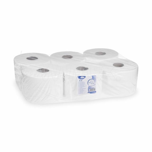 Toilettenpapier FSC Mix 2-lagig weiss, Innenabrollung Ø 20 cm, 200 m, Packung mit 6 Rollen