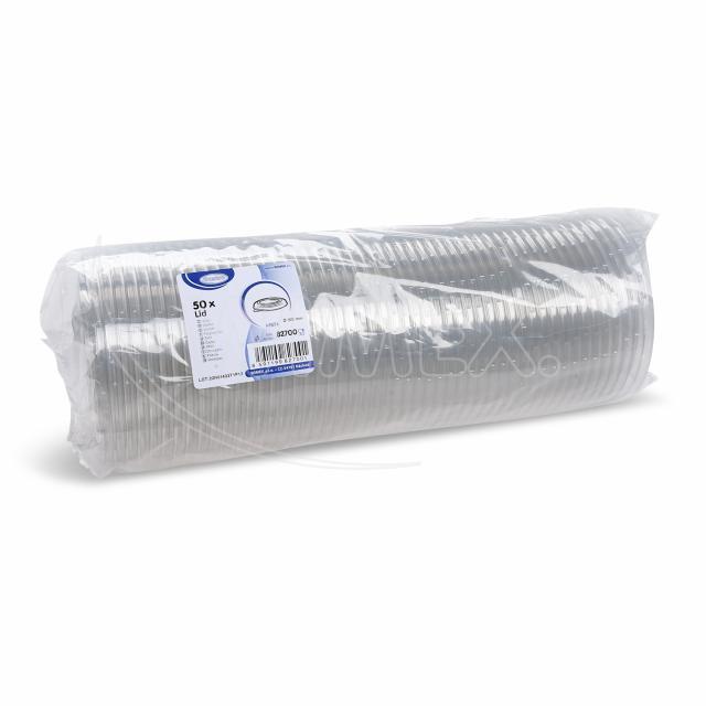 Deckel rPET klar Ø 150 mm, Packung mit 50 Stück