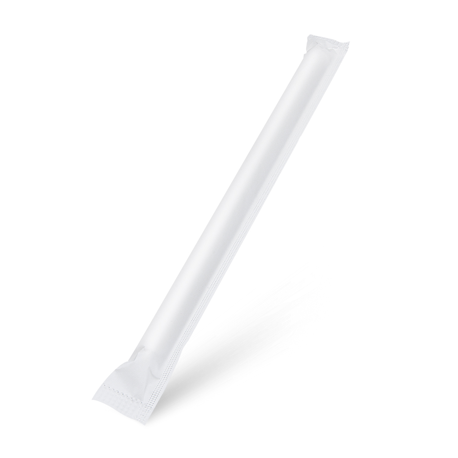 Papiertrinkhalm weiß `JUMBO` Ø12mm x 23cm einzeln verpackt Papiertrinkhalm weiß `JUMBO` Ø12mm x 23cm einzeln verpackt