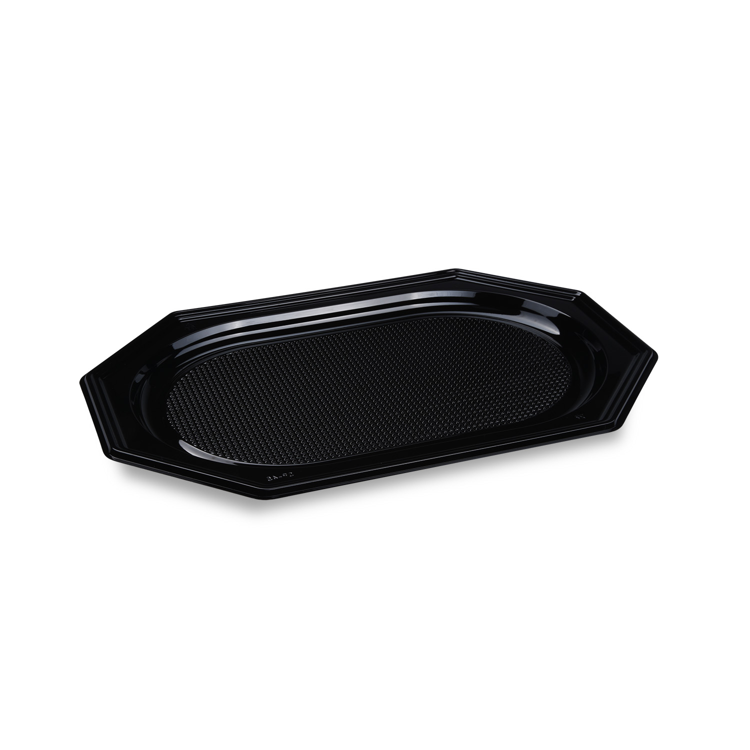 Catering-Platte (rPET) oval schwarz 45 x 30,2 cm