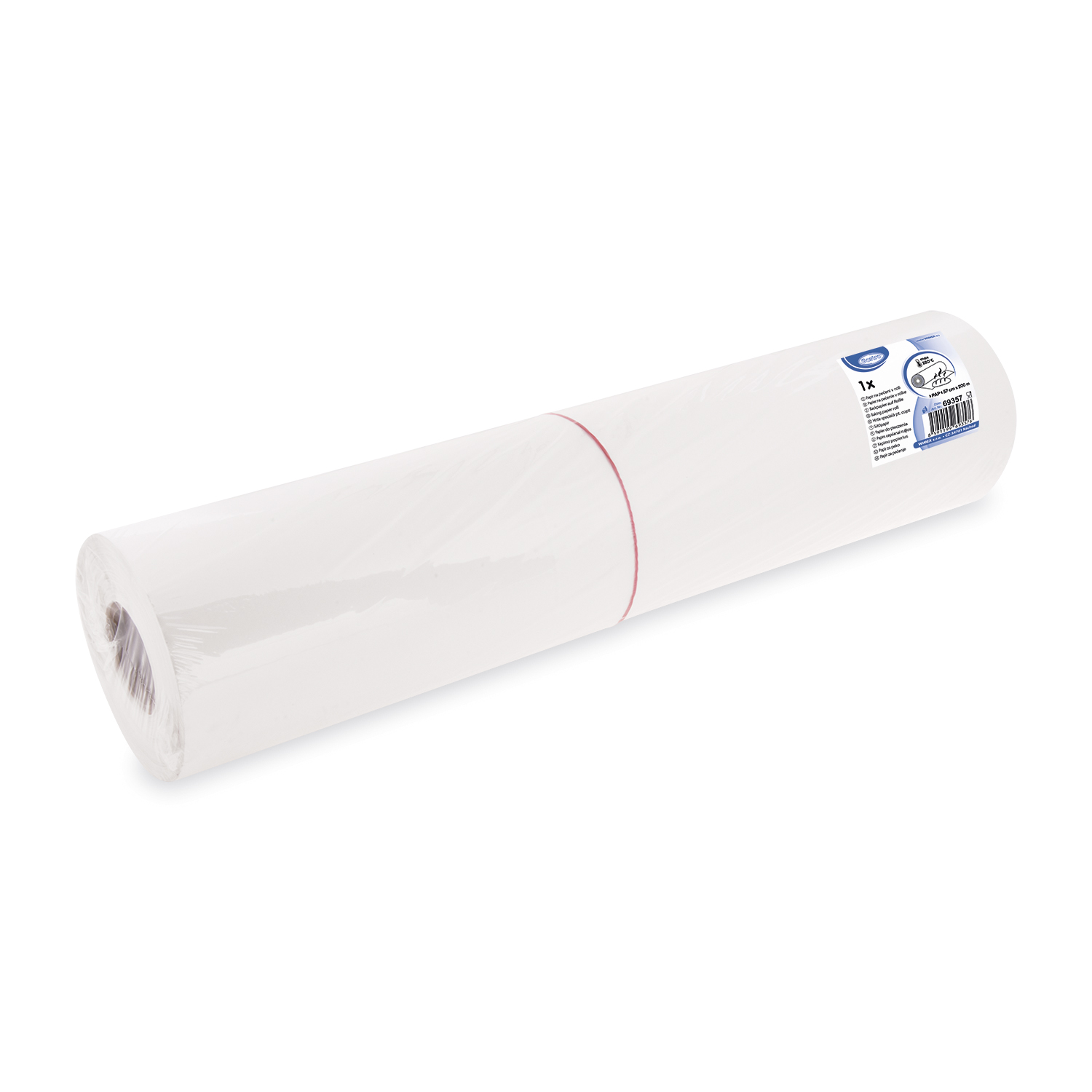 Backpapier gerollt Papier 57 cm x 200 m weiss, 1 Rolle