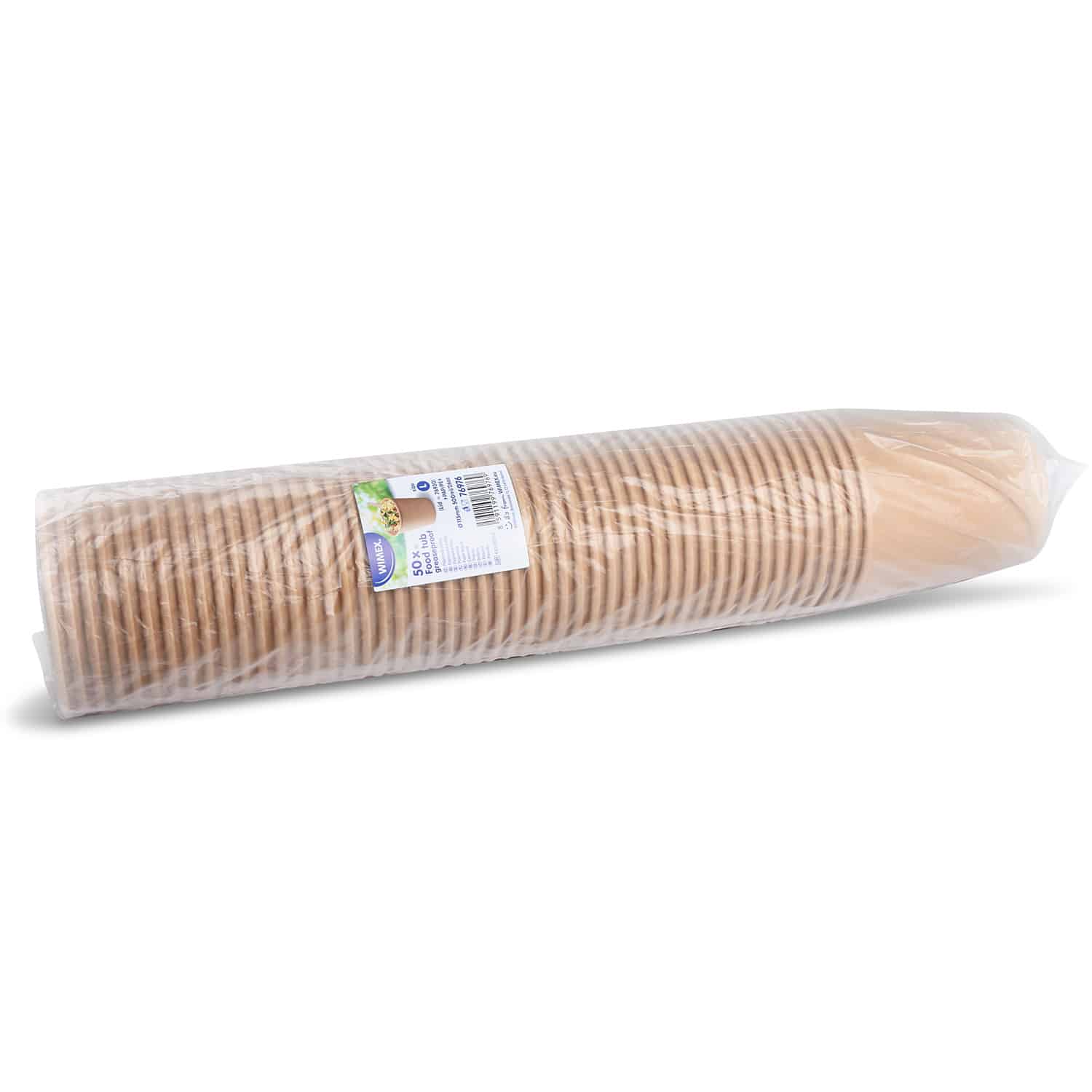 Papierbecher PAP/PE 750 ml kraft Ø 115 mm Grösse L, Packung mit 50 Stück