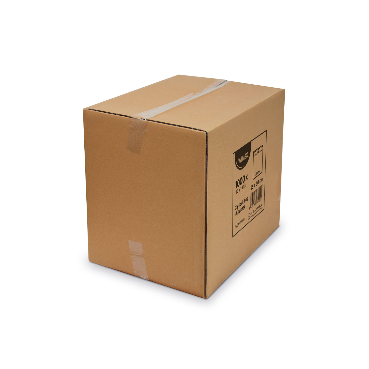 Schnellverschlussbeutel LDPE transparent 25 x 30 cm, Packung mit 1000 Stück