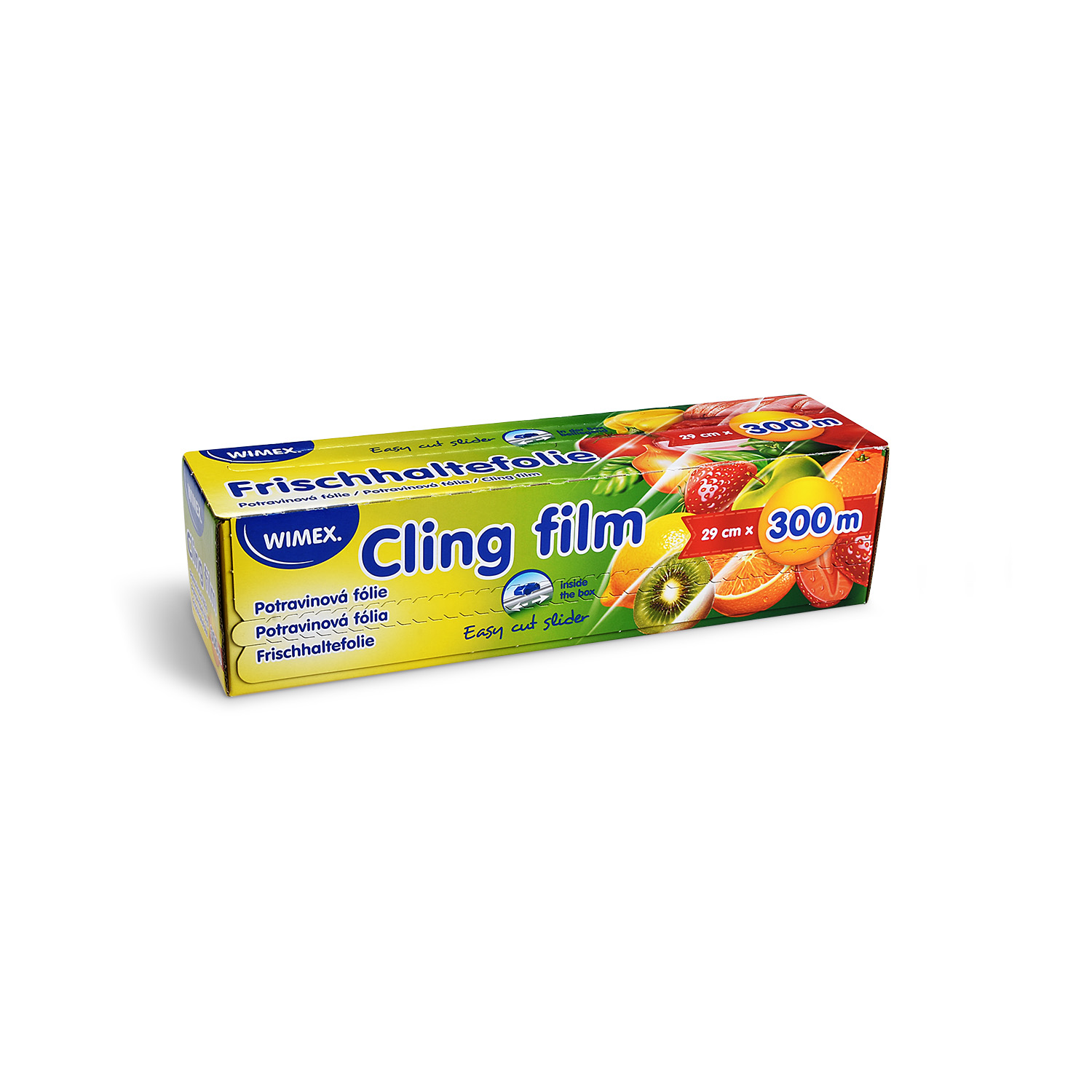 Frischhaltefolie PVC 29 cm x 300 m im Spenderkarton, Packung mit 1 Rolle