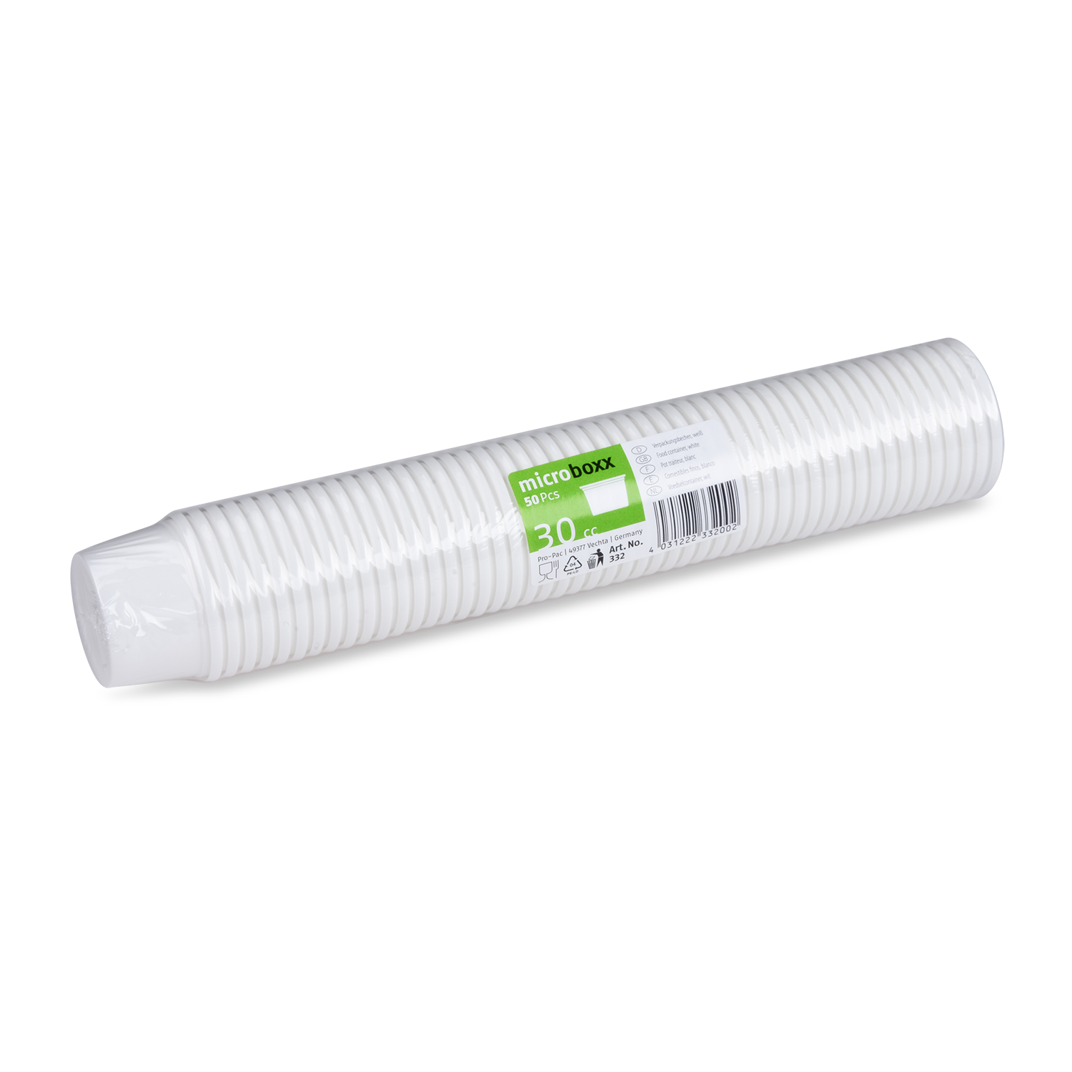 Dressingbecher PP weiss Ø 46 mm 30 ml, Packung mit 50 Stück