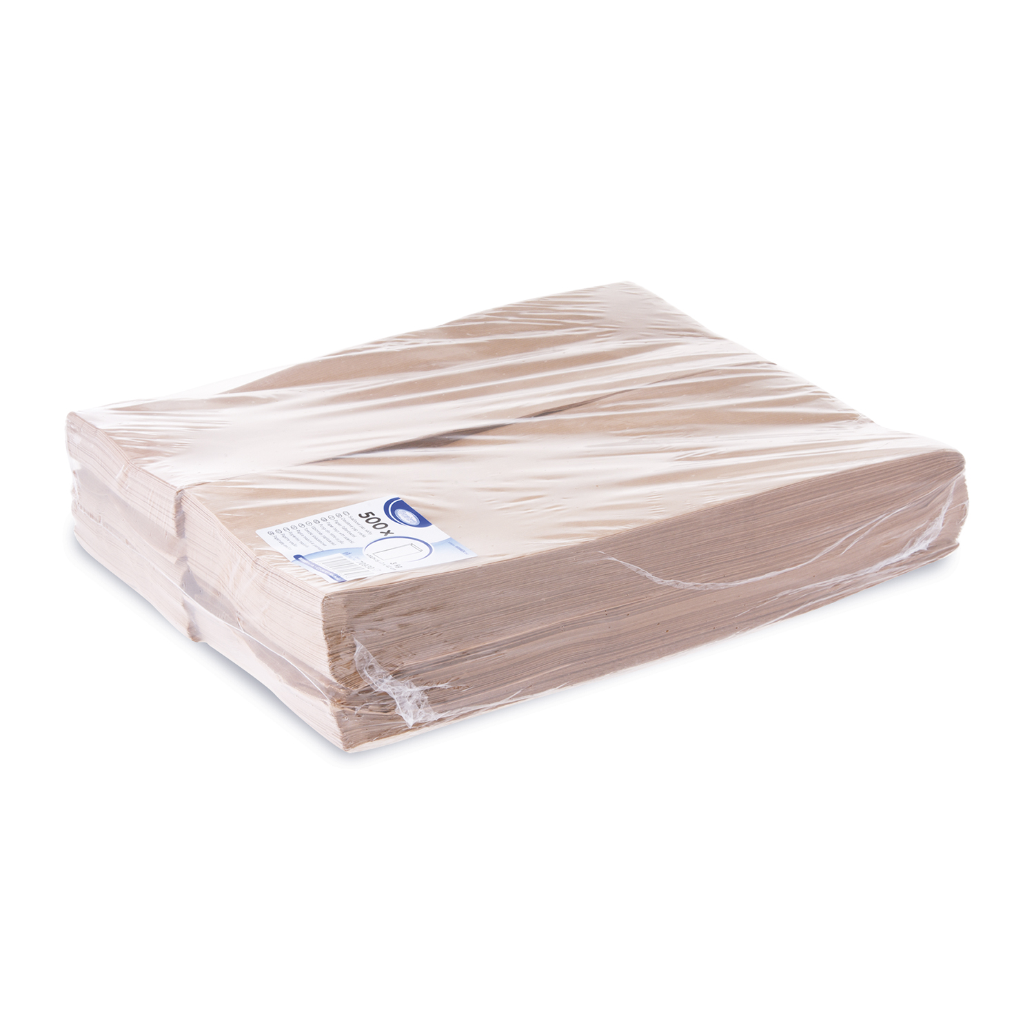 Papierfaltenbeutel braun 15+7 x 42 cm bis 3 kg, Packung mit 500 Stück